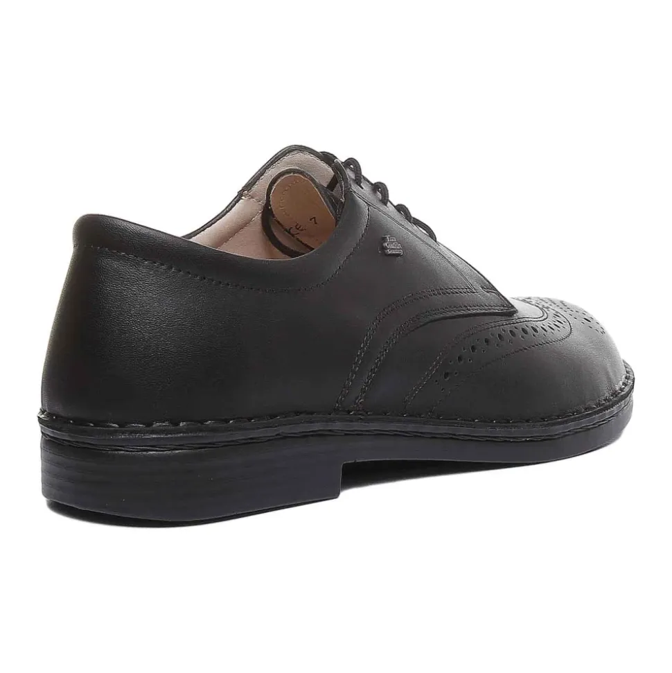 Classic Black Brogue Lace-Up Shoes