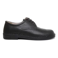 Classic Black Brogue Lace-Up Shoes