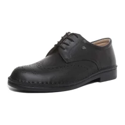 Classic Black Brogue Lace-Up Shoes