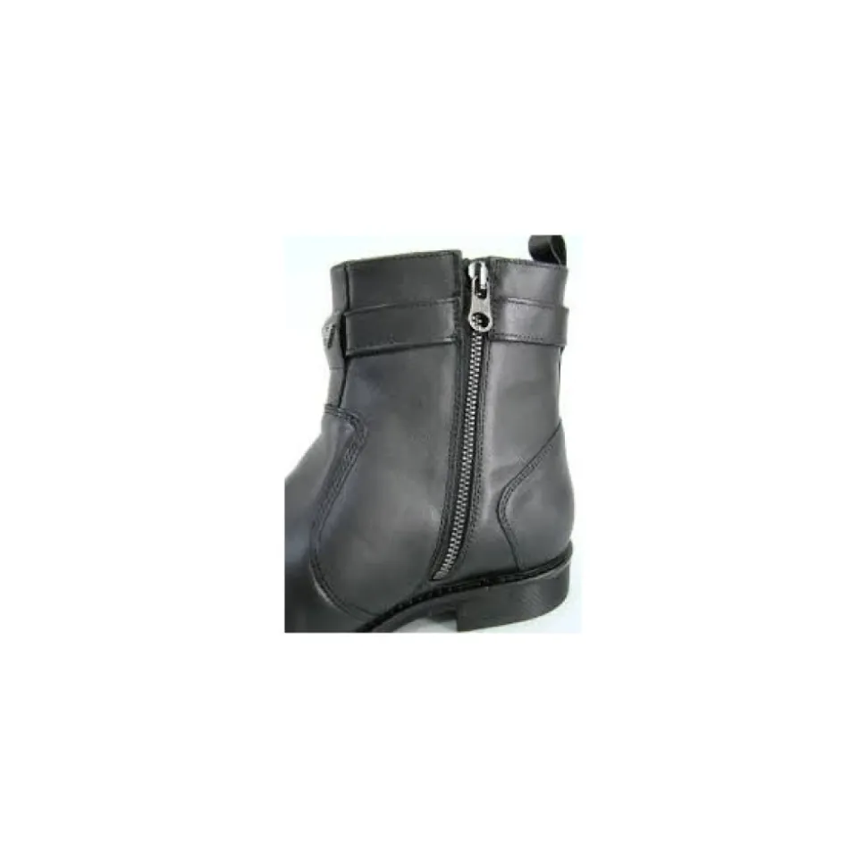 Classic Black Leather Ankle Boots