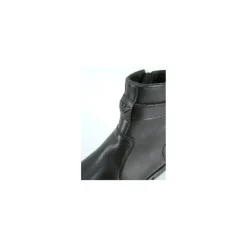 Classic Black Leather Ankle Boots