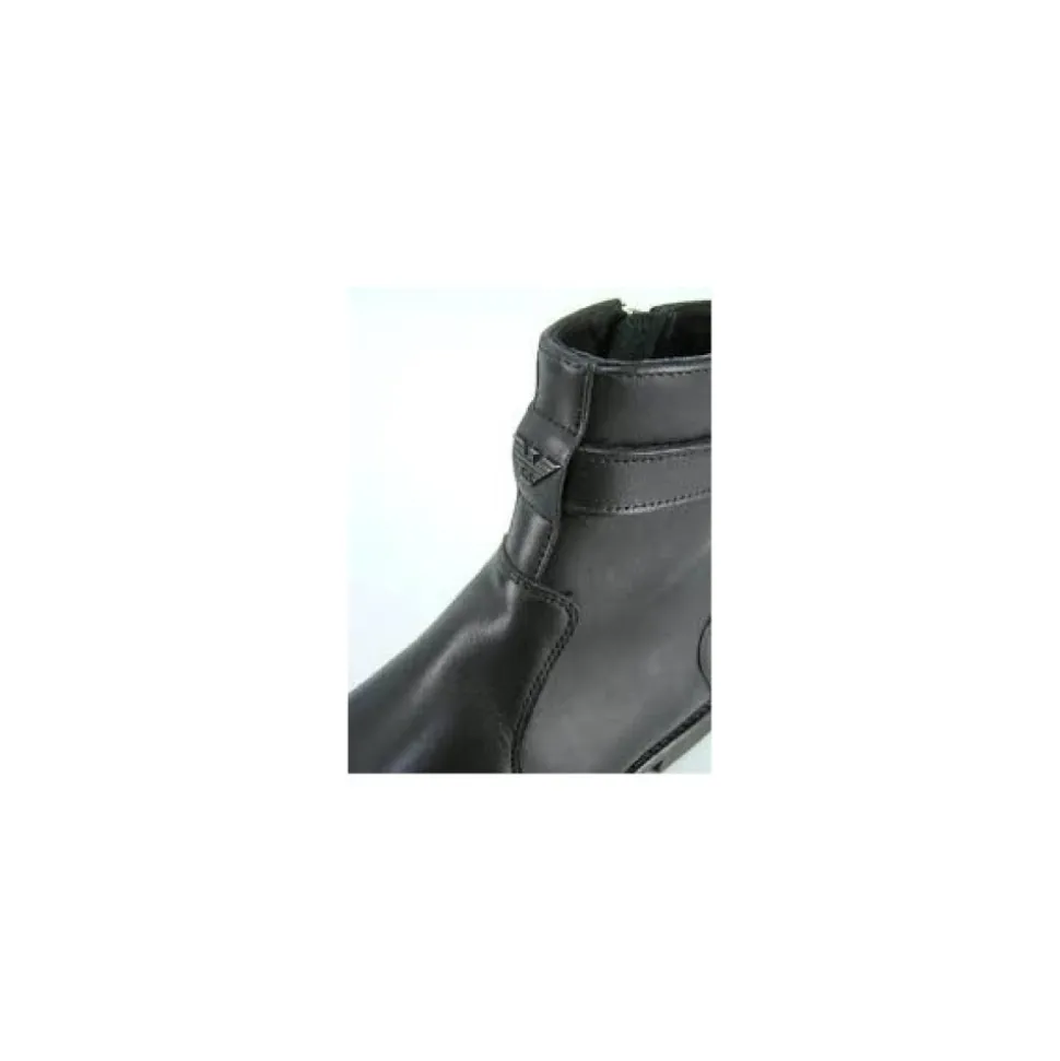 Classic Black Leather Ankle Boots