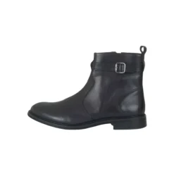 Classic Black Leather Ankle Boots