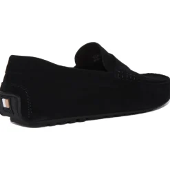 Classic Dark Blue Driving Moccasins for Men