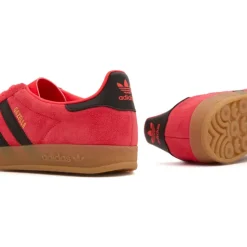 Classic Gazelle Indoor Sneakers Red Black Gold