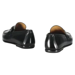 Classic Leather Loafers with Horsebit Detail