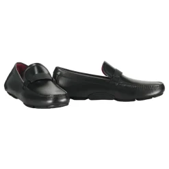 Classic Leather Loafers with Logo Detail