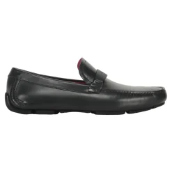 Classic Leather Loafers with Logo Detail