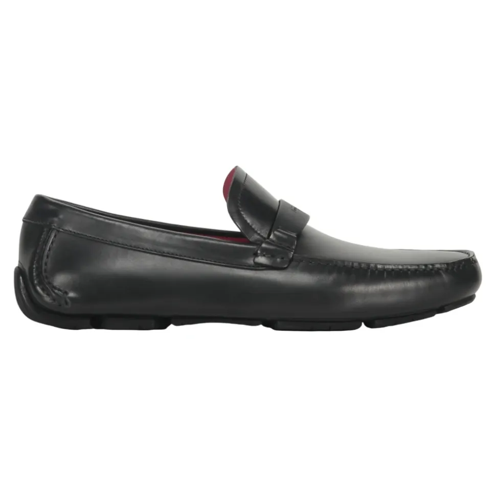 Classic Leather Loafers with Logo Detail
