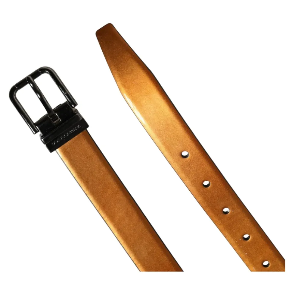 Classic Leather Metal Buckle Belt