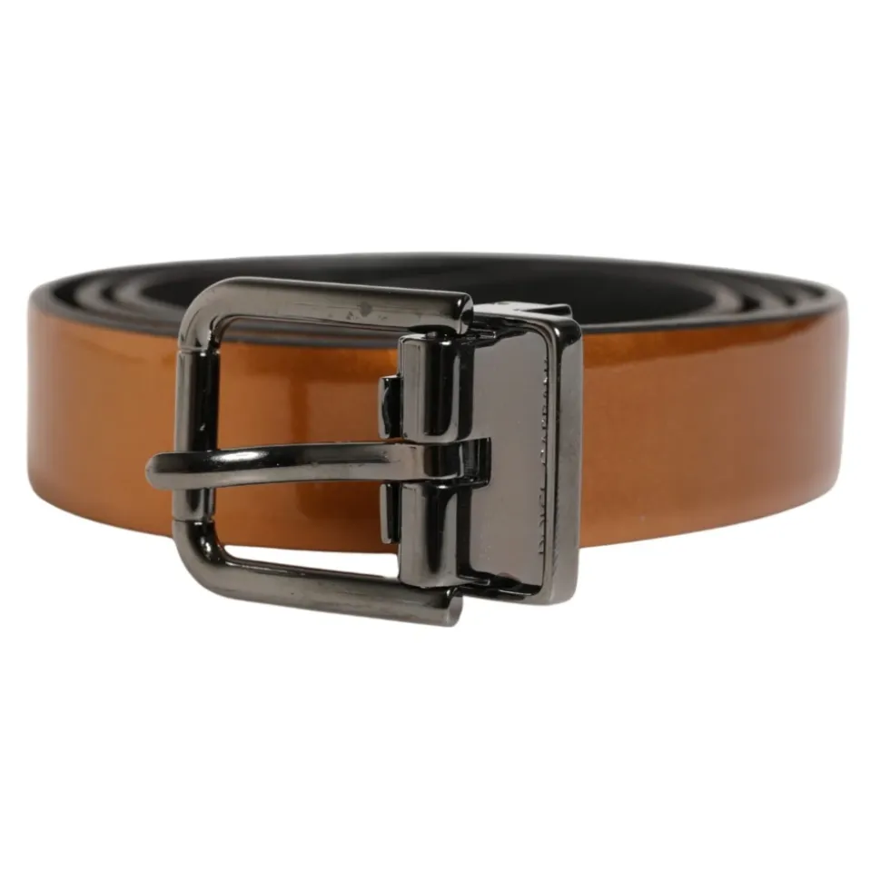 Classic Leather Metal Buckle Belt