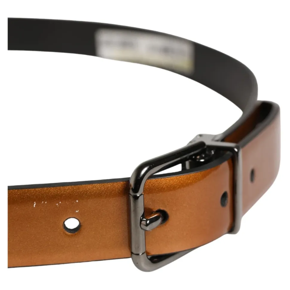 Classic Leather Metal Buckle Belt