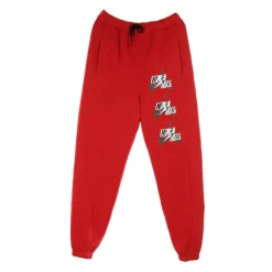 Classic Red Fleece Tracksuit Pants