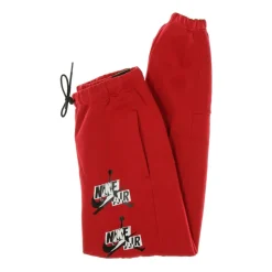 Classic Red Fleece Tracksuit Pants