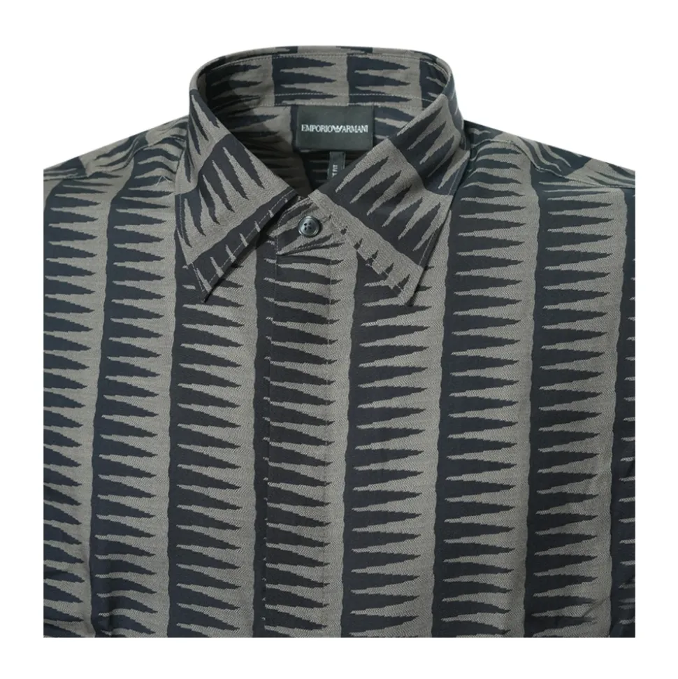 Comfort-fit All-over Print Lyocell-blend Shirt