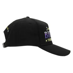 Contrast Print Baseball Cap with Buckle