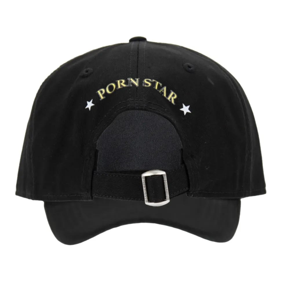 Contrast Print Baseball Cap with Buckle