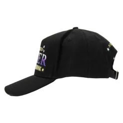 Contrast Print Baseball Cap with Buckle