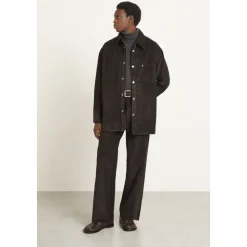Corduroy Side-Slit Overshirt