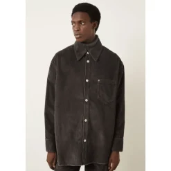 Corduroy Side-Slit Overshirt