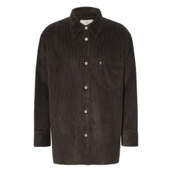 Corduroy Side-Slit Overshirt