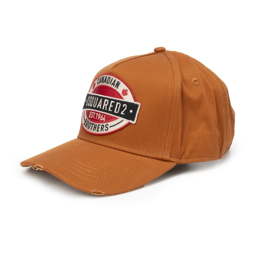 Cotton Baseball Cap with Logo Patch