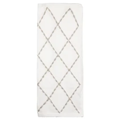 Cotton Blanket with Diamond Pattern
