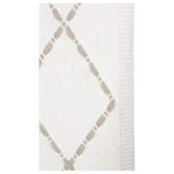 Cotton Blanket with Diamond Pattern