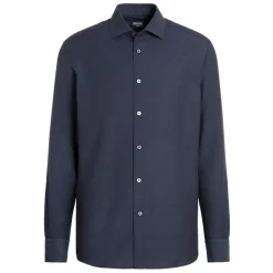 Cotton Cashmere Shirt Regular Fit Italy