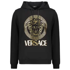 Cotton Hoodie with Front Logo Print