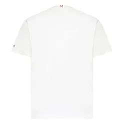 Cotton T-Shirt with Front Print and Embroidery