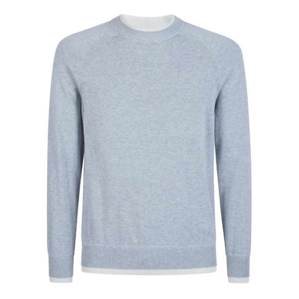 Crew Neck Cotton Sweater
