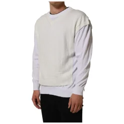 Crewneck Layered Pullover Sweater