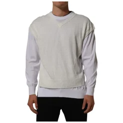 Crewneck Layered Pullover Sweater