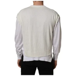 Crewneck Layered Pullover Sweater