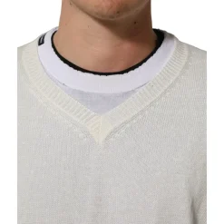 Crewneck Layered Pullover Sweater