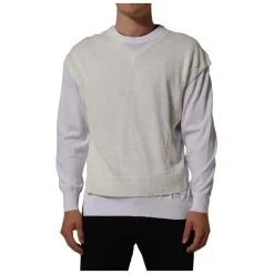 Crewneck Layered Pullover Sweater