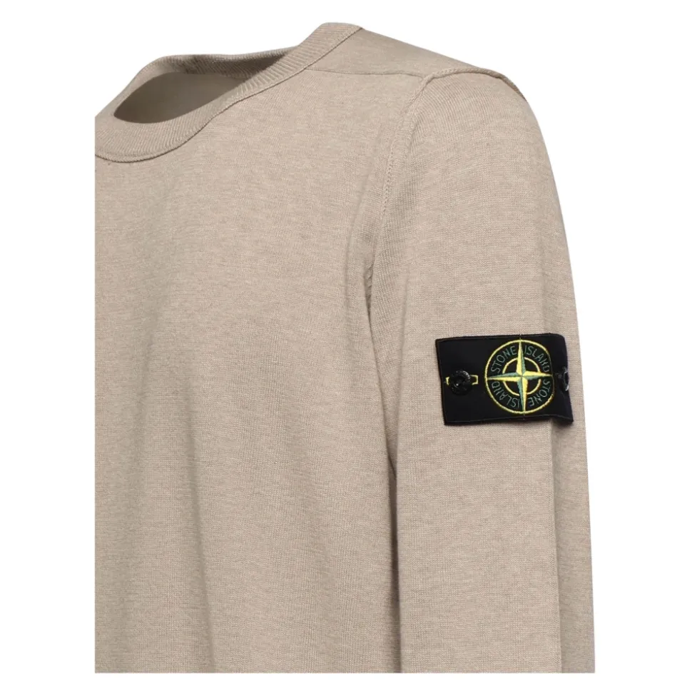 Crewneck Sweater with Rolled Edge Seams