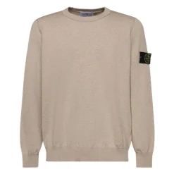 Crewneck Sweater with Rolled Edge Seams