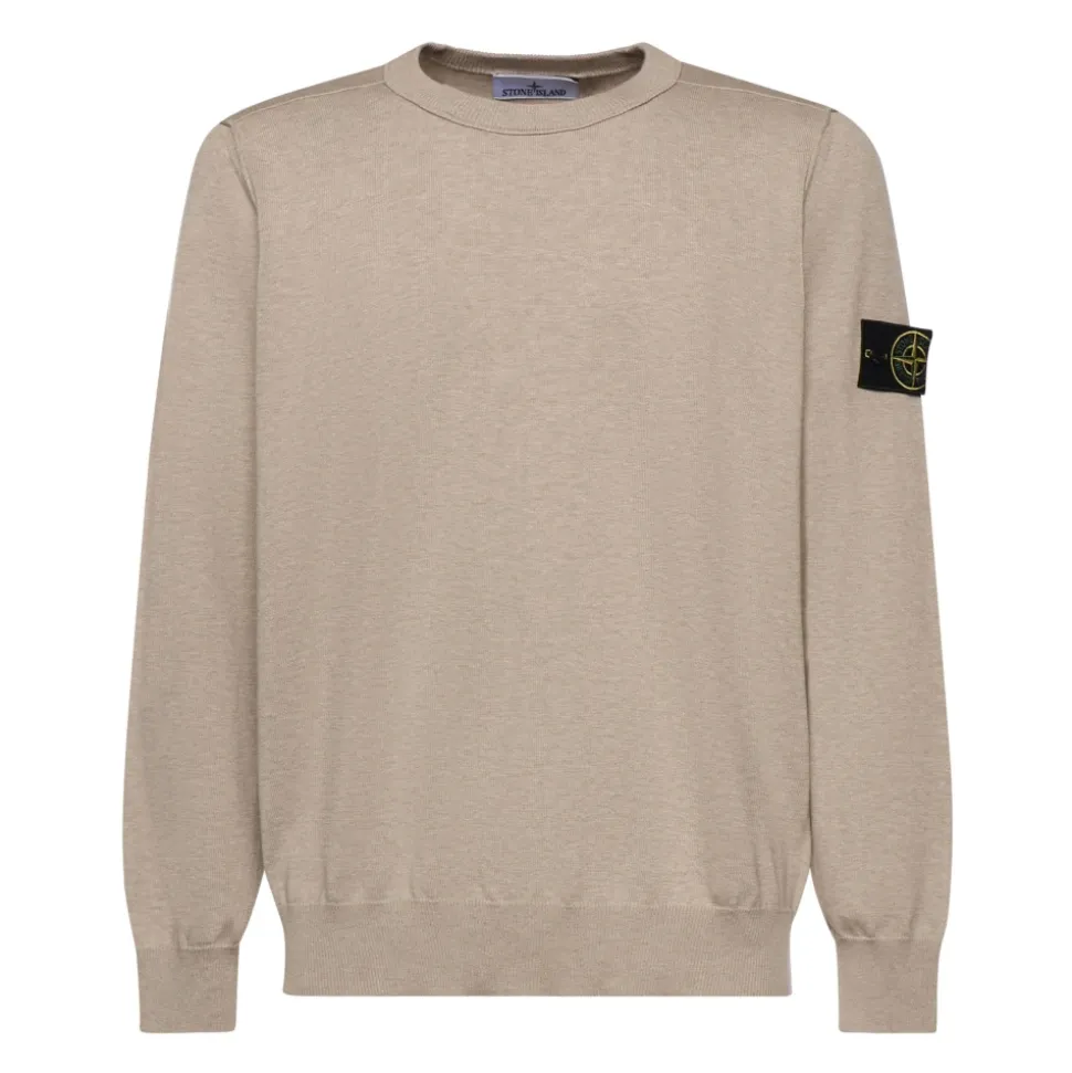 Crewneck Sweater with Rolled Edge Seams