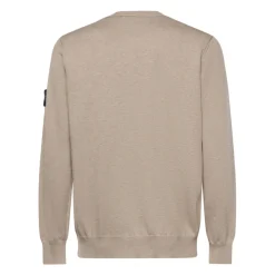 Crewneck Sweater with Rolled Edge Seams