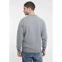 Crewneck Sweatshirt in Merino Wool and Cotton