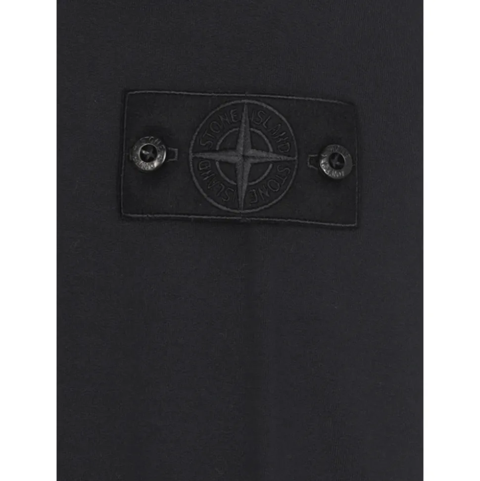 Crewneck Sweatshirt with Logo Patch