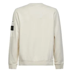 Crewneck Sweatshirt with Sleeve Pocket