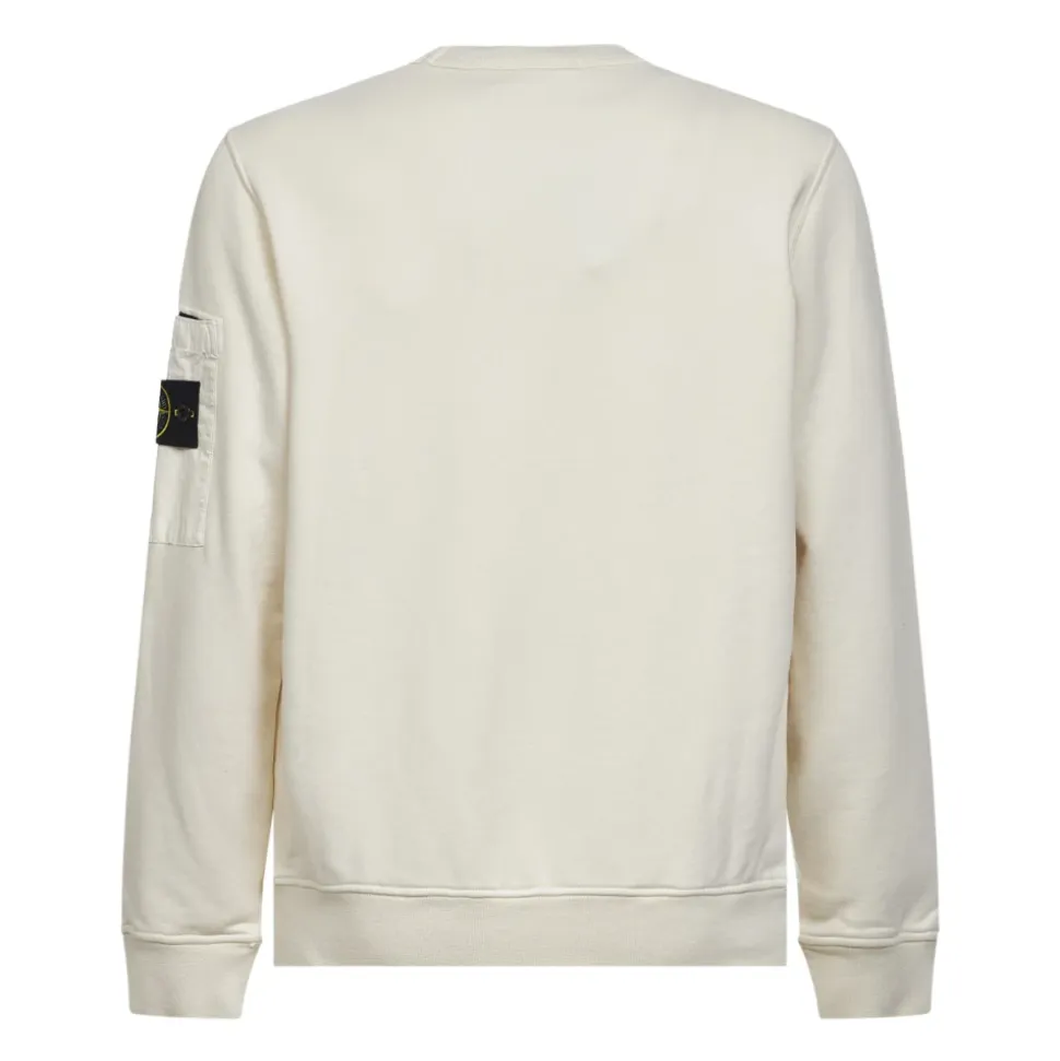 Crewneck Sweatshirt with Sleeve Pocket
