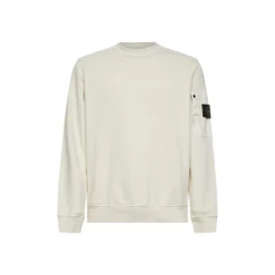 Crewneck Sweatshirt with Sleeve Pocket