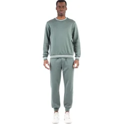 Crewneck sweatshirt with trims