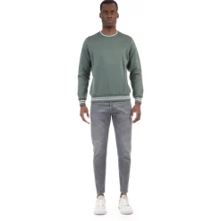Crewneck sweatshirt with trims
