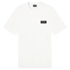 Crew-neck T-shirt with logo patch