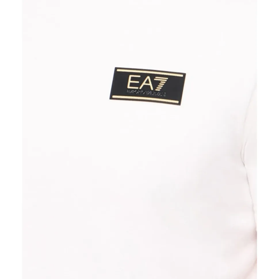 Crew-neck T-shirt with logo patch